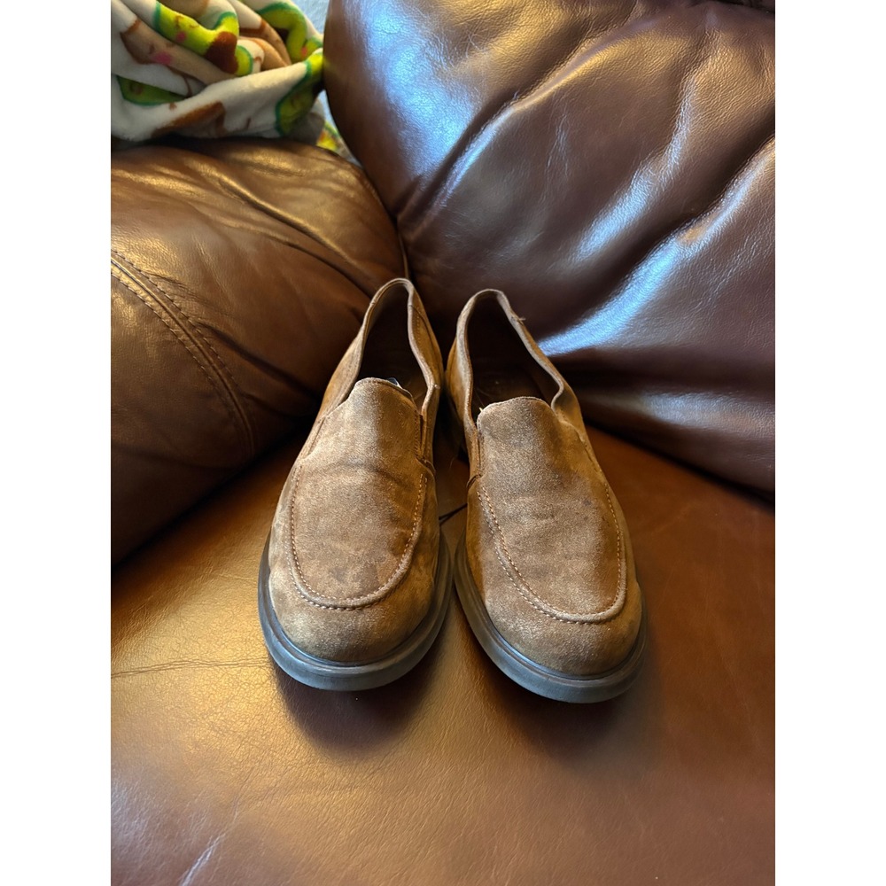 Paul Green Womens Brown Suede Slip On Moc‎ Toe Loafers Shoes Size 6 Business - Picture 5 of 7